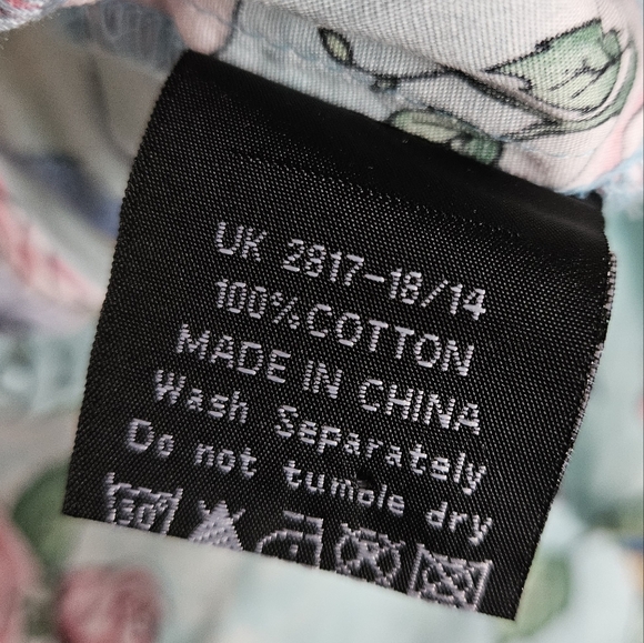 Hell Bunny Vixen Retro A-Line Bird Floral Lacey Skirt 50's - Picture 5 of 7